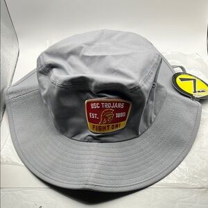 USC Trojans Gray Bucket Hat University of Southern California Size L / XL - New